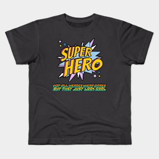 super hero geeky Kids T-Shirt